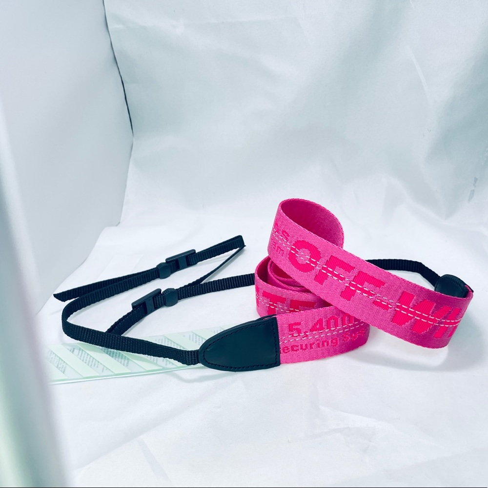 Off-White Industrial Camera Strap (Fuchsia/neon-pink) (NWT+)